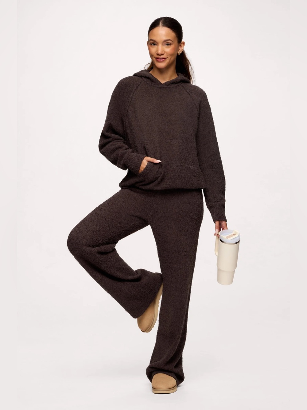 NEW without tags Teddy Espresso Sweater Wide Leg Pants by Nuuds Size: Large